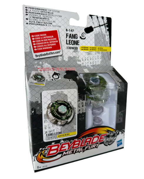 Beyblade Metal Fury – Fang Leone 130W2D (B-147) – Tipo Difesa