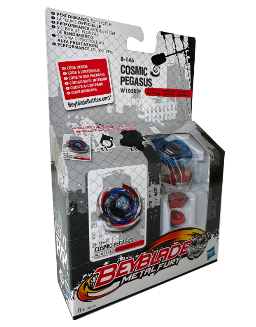 Beyblade Metal Fury – Cosmic Pegasus W105R2F (B-146) – Tipo Attacco