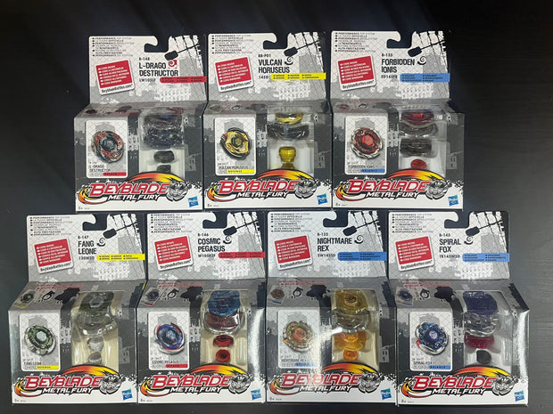 Set Completo 7 Beyblade Metal Fury – Edizione Premium